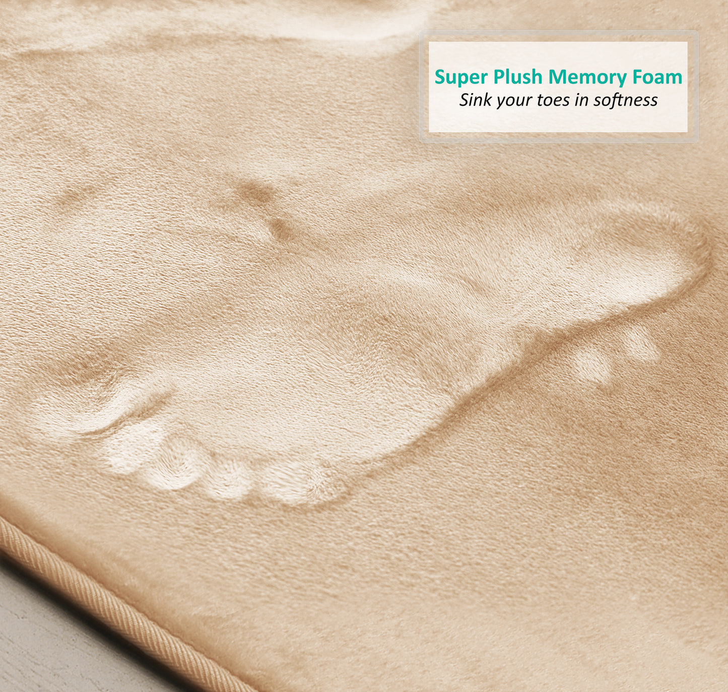 Clara Clark Memory Foam Bath Mat - 3 Pack