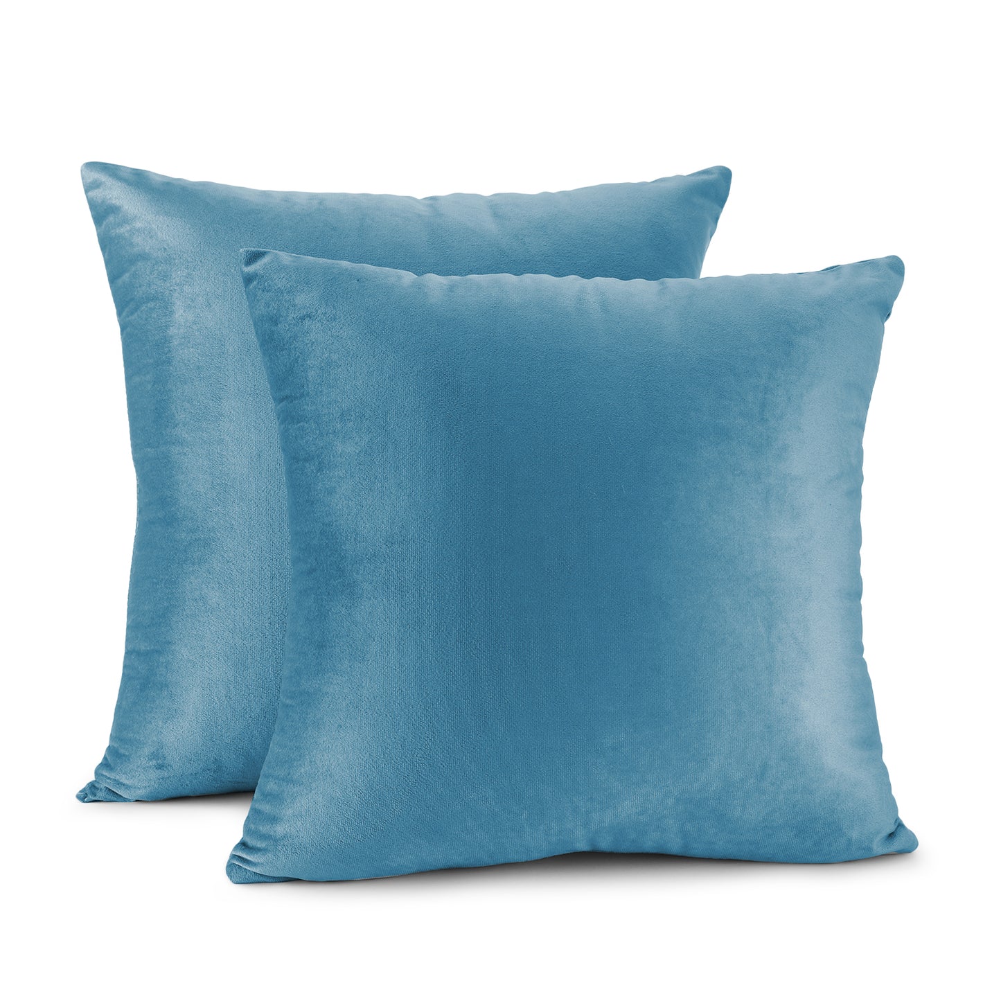 Nestl Bedding Throw Pillow Covers, Cozy Velvet Decorative Outdoor Pillow Covers 24x24 & 26x26 Inches, Soft Solid Cushion Covers for Sofa, Bed and Car, Set of 2