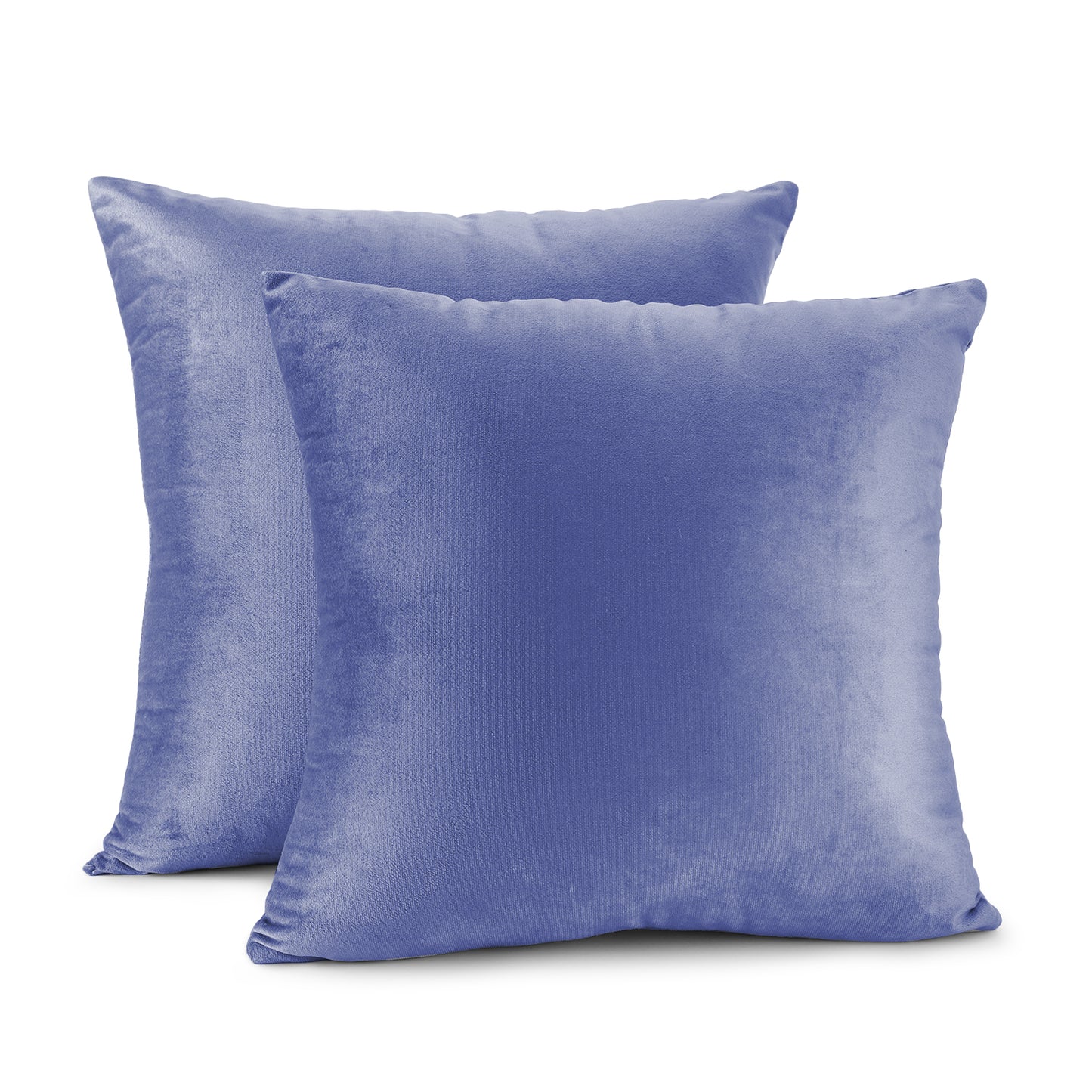 Nestl Throw Pillow Covers,  20x20 & 22x22 Inches, Soft Solid Cushion Covers for Sofa, Set of 2