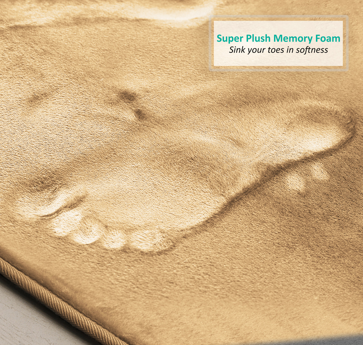 Clara Clark Memory Foam Bath Mat - 3 Pack