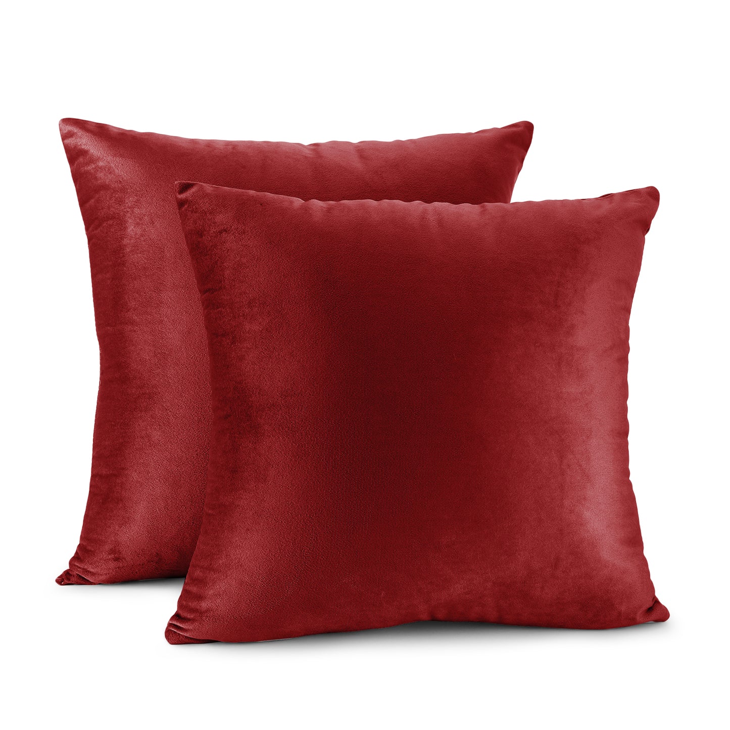 Nestl Throw Pillow Covers,  20x20 & 22x22 Inches, Soft Solid Cushion Covers for Sofa, Set of 2