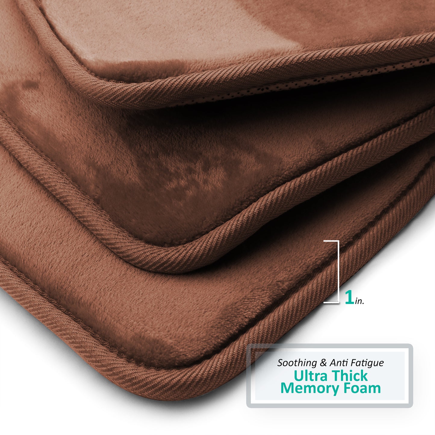 Clara Clark Memory Foam Bath Mat - 3 Pack