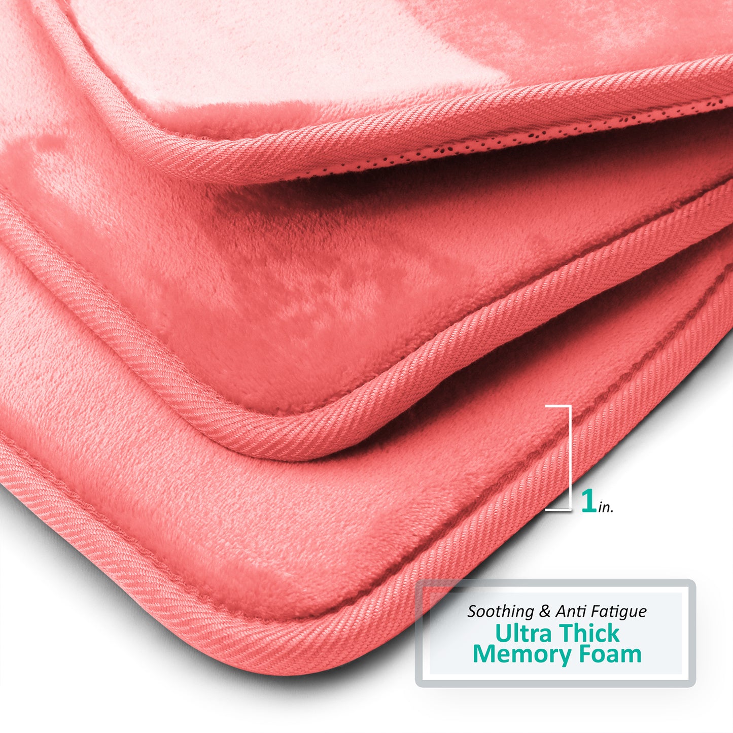 Clara Clark Memory Foam Bath Mat - 3 Pack