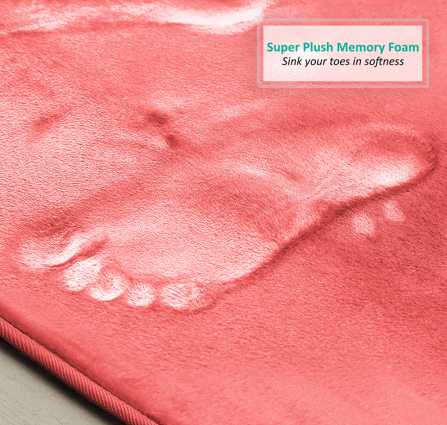 Clara Clark Memory Foam Bath Mat - 3 Pack