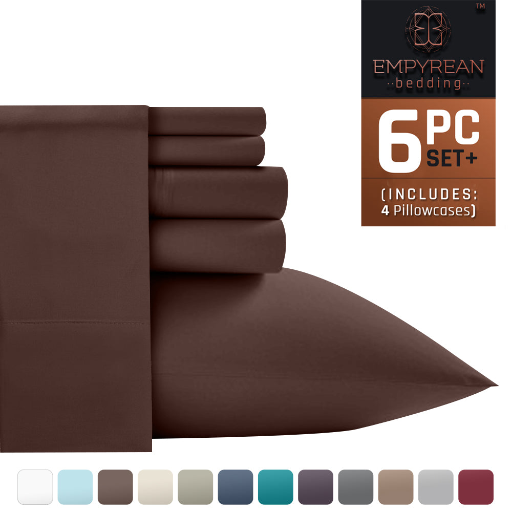 Empyrean Premium Deep Pocket 6-Piece Bed Sheet Set