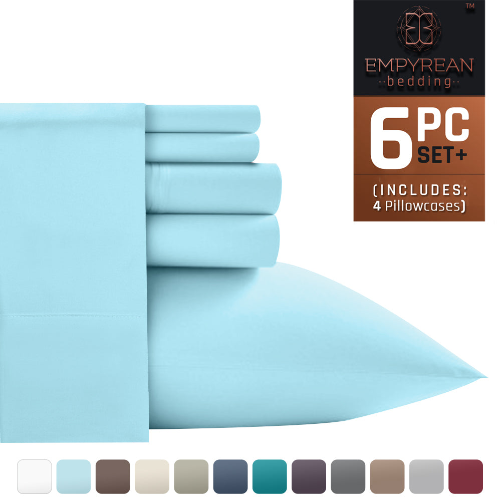 Empyrean Premium Deep Pocket 6-Piece Bed Sheet Set