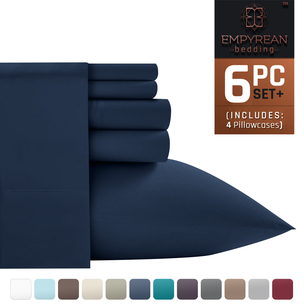 Empyrean Premium Deep Pocket 6-Piece Bed Sheet Set