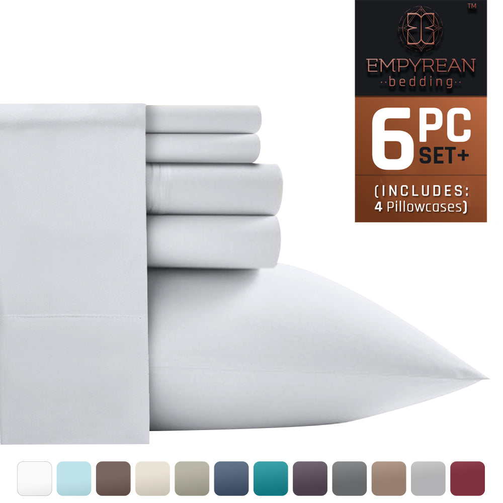 Empyrean Premium Deep Pocket 6-Piece Bed Sheet Set