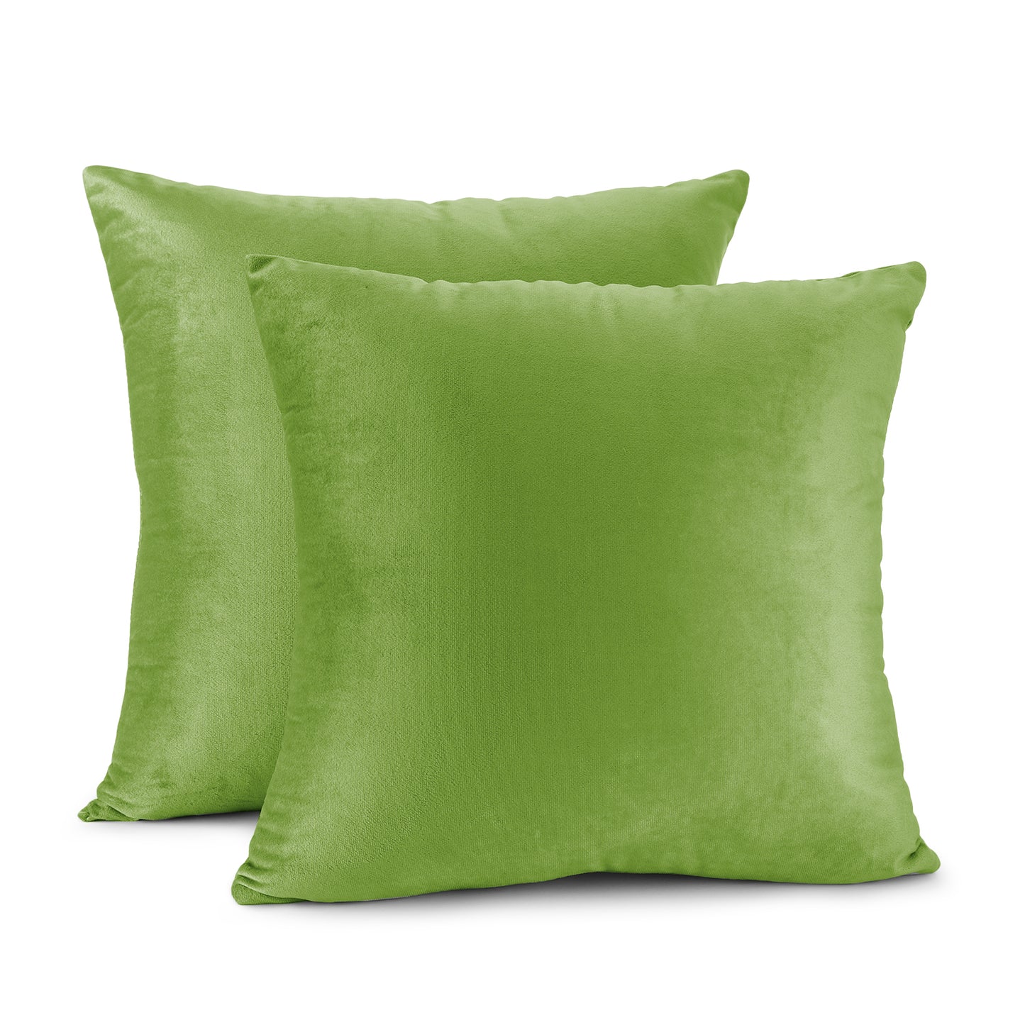 Nestl Throw Pillow Covers,  20x20 & 22x22 Inches, Soft Solid Cushion Covers for Sofa, Set of 2