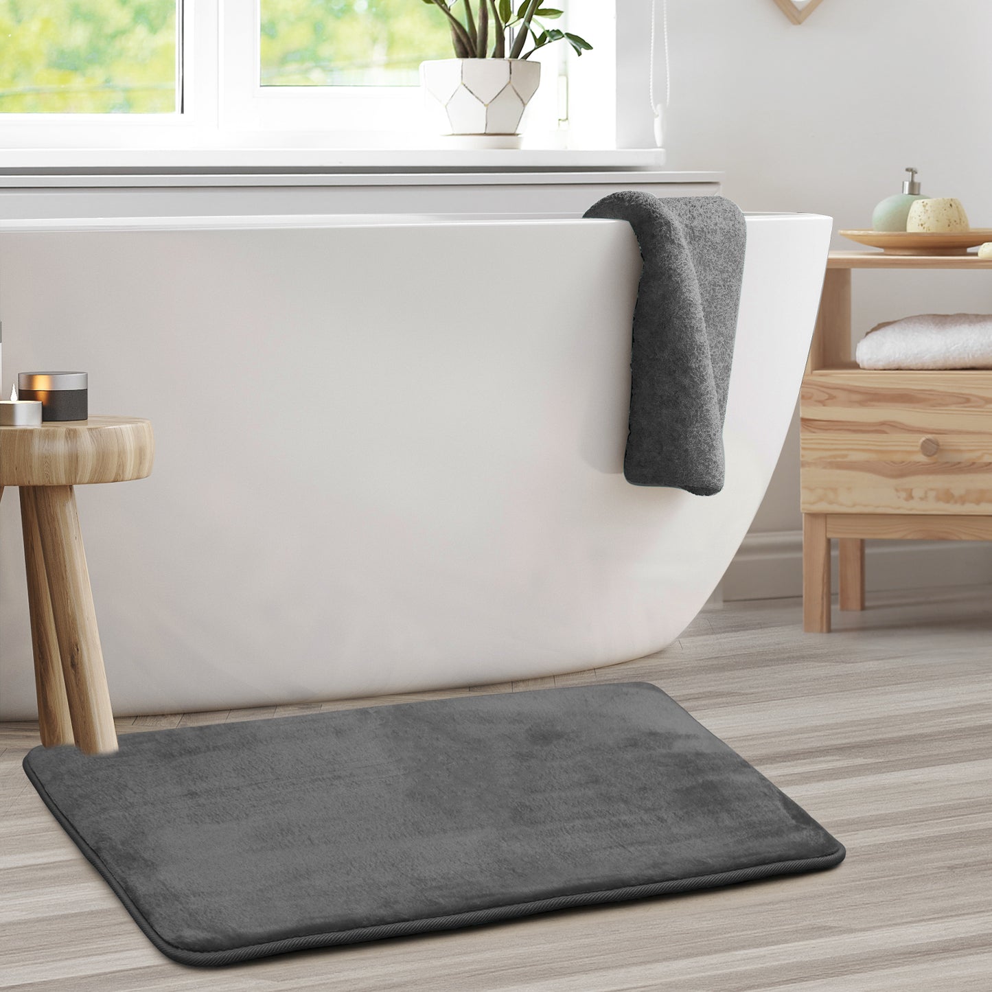 Clara Clark Memory Foam Bath Mat - 2 Pack