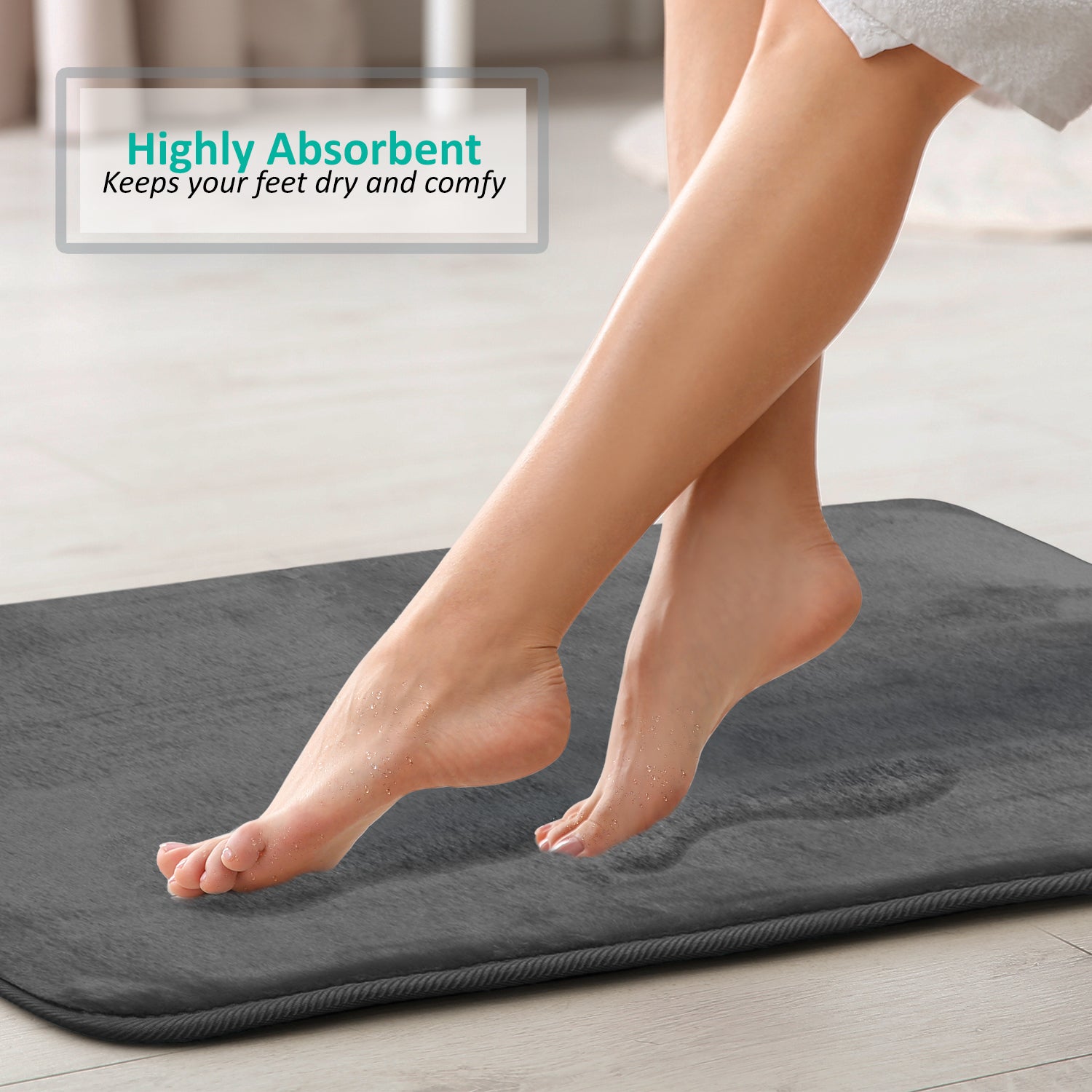 Clara Clark Memory Foam Bath Mat - 3 Pack – Cozy Array