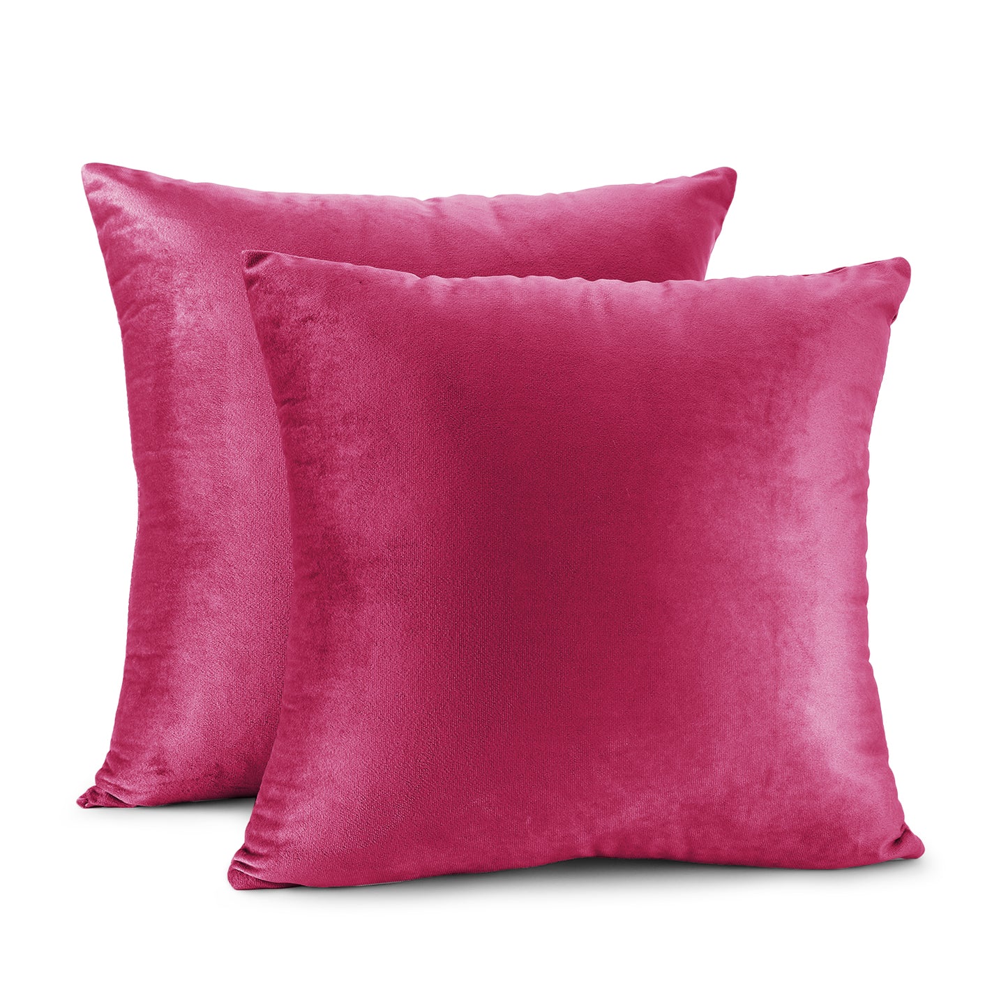 Nestl Throw Pillow Covers,  20x20 & 22x22 Inches, Soft Solid Cushion Covers for Sofa, Set of 2