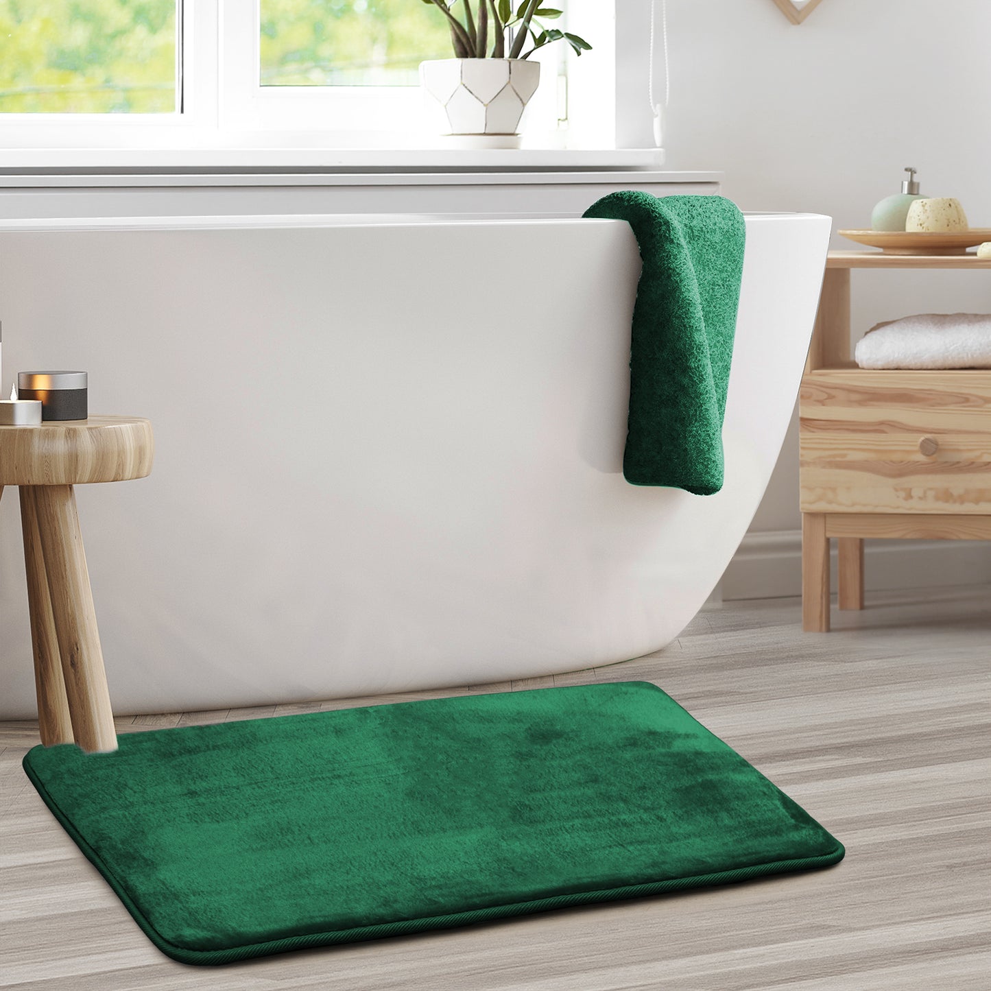 Clara Clark Memory Foam Bath Mat - 2 Pack