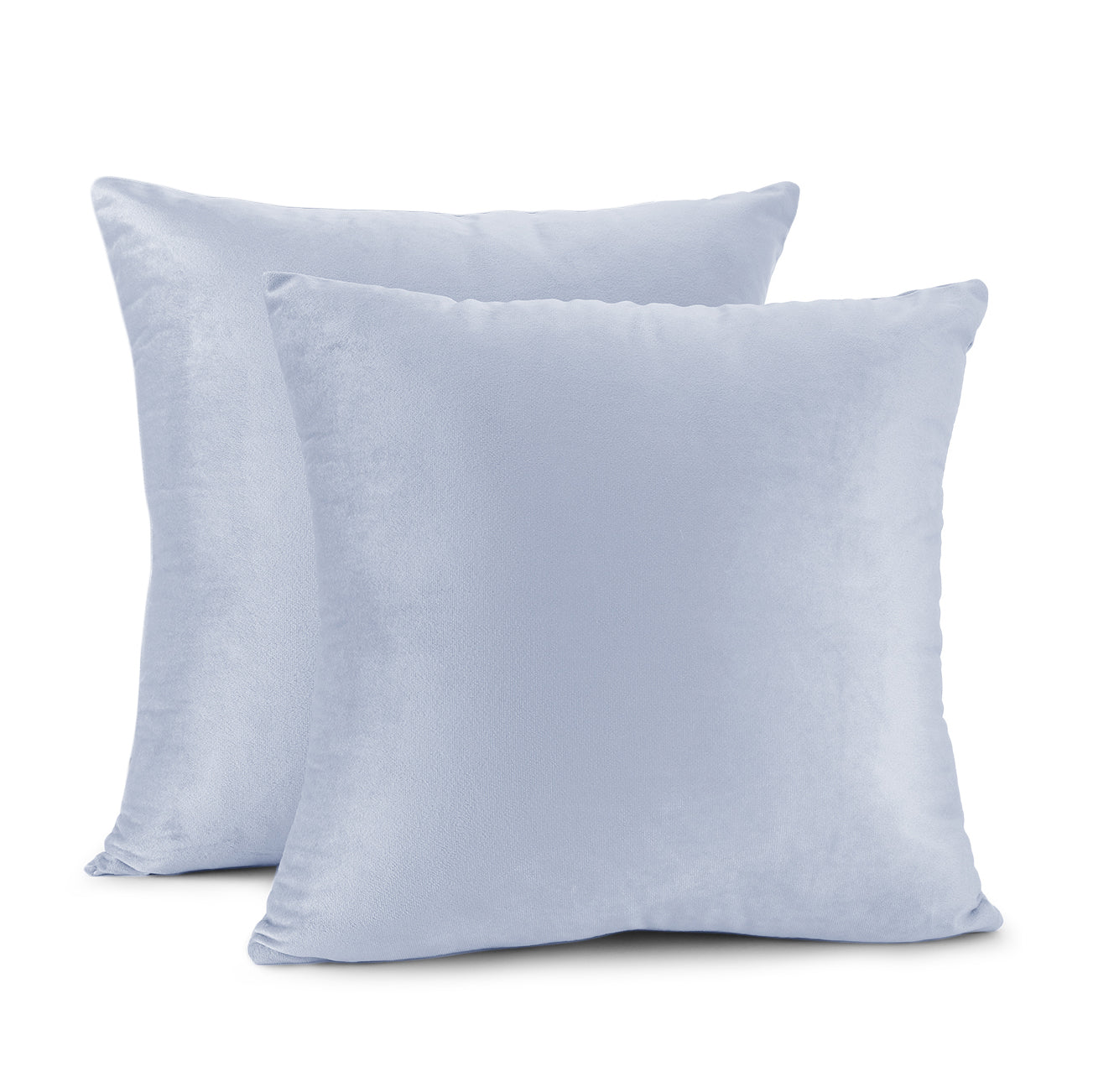 Nestl Bedding Throw Pillow Covers, Cozy Velvet Decorative Outdoor Pillow Covers 24x24 & 26x26 Inches, Soft Solid Cushion Covers for Sofa, Bed and Car, Set of 2