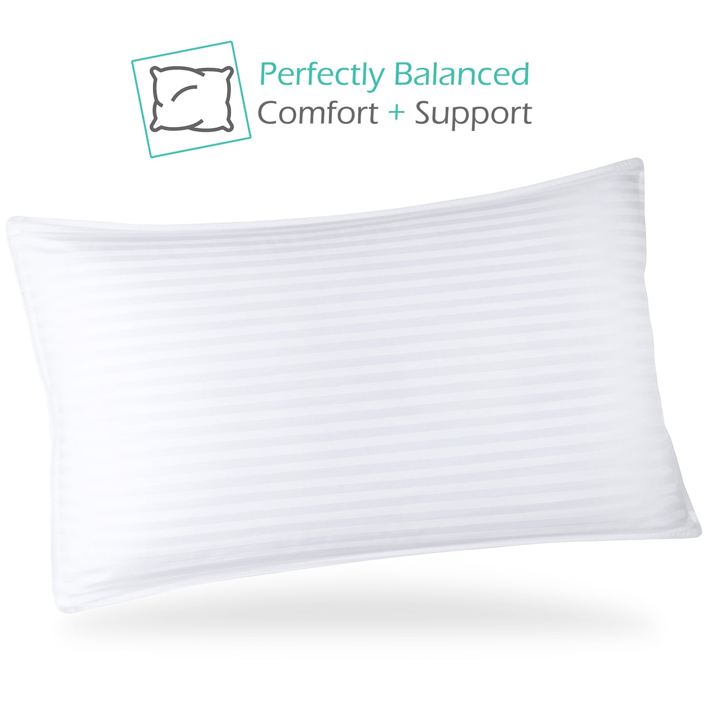 Nestl Bedding Bed Pillows for Sleeping | Down Alternative Sleep Pillows | 100% Cotton Pillow Covers with Poly Fiber Filling | Soft Pillow for Sleeping