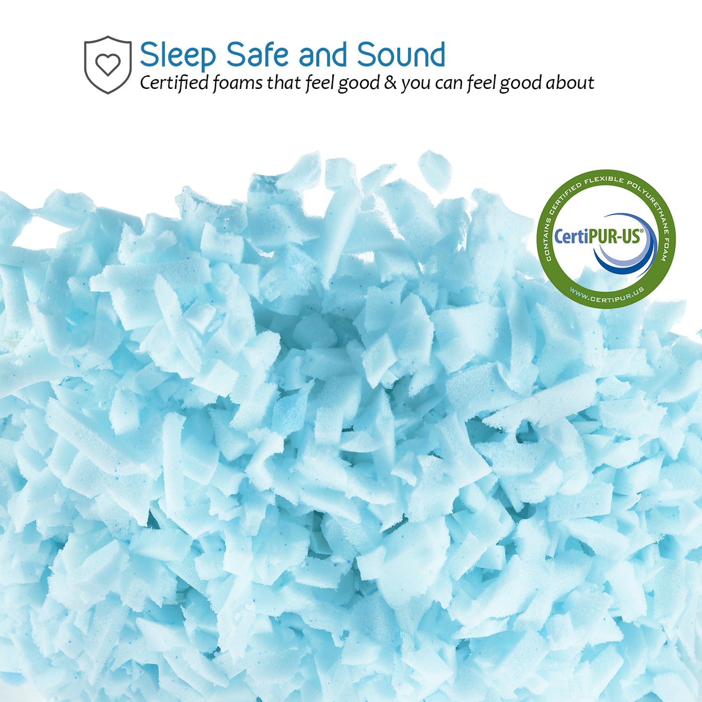 Nestl Bedding Gel-Infused Memory Foam Pillow | Shredded Memory Foam Pillow | Hypoallergenic Pillow Cover | CertiPUR US Approved | Pillows for Sleeping