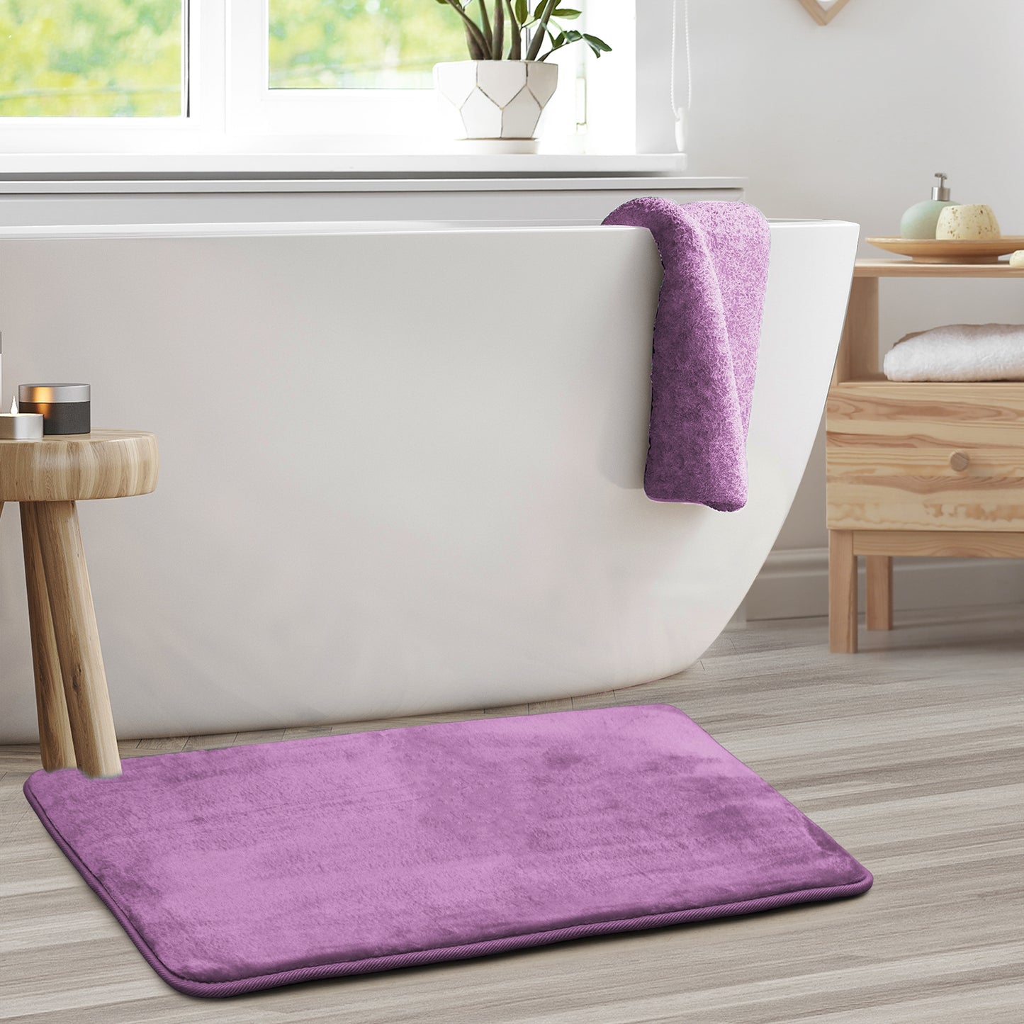 Clara Clark Memory Foam Bath Mat - 2 Pack