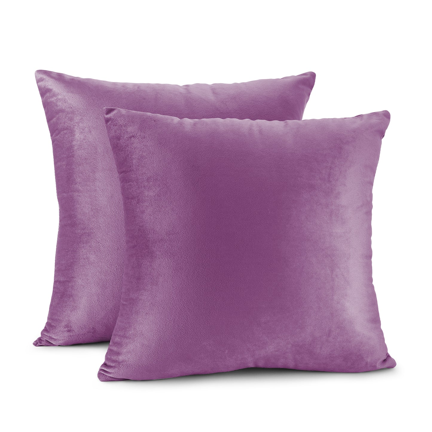 Nestl Bedding Throw Pillow Covers, Cozy Velvet Decorative Outdoor Pillow Covers 24x24 & 26x26 Inches, Soft Solid Cushion Covers for Sofa, Bed and Car, Set of 2