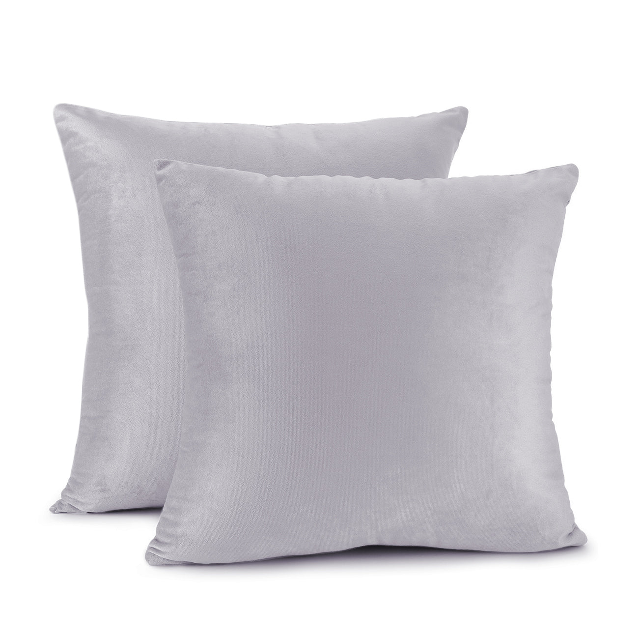 Nestl Bedding Throw Pillow Covers, Cozy Velvet Decorative Outdoor Pillow Covers 24x24 & 26x26 Inches, Soft Solid Cushion Covers for Sofa, Bed and Car, Set of 2