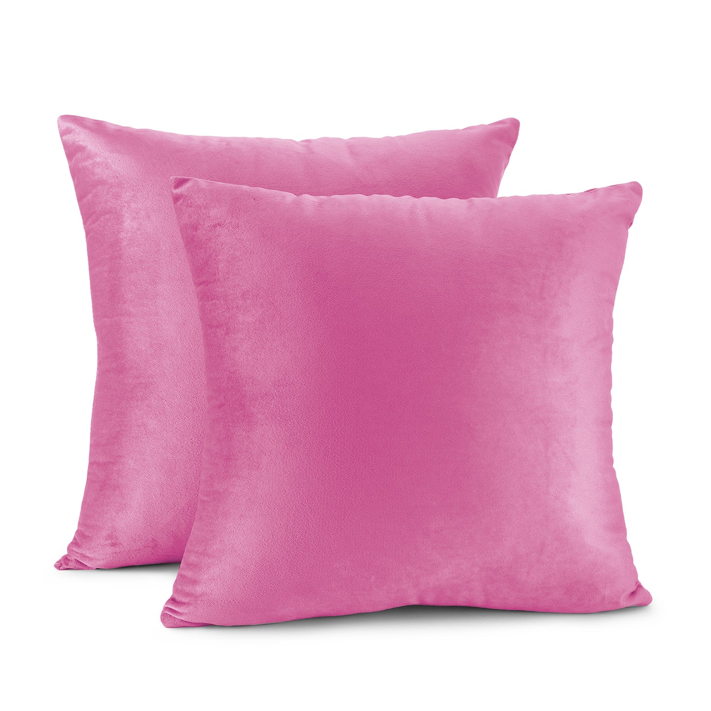 Nestl Throw Pillow Covers,  20x20 & 22x22 Inches, Soft Solid Cushion Covers for Sofa, Set of 2