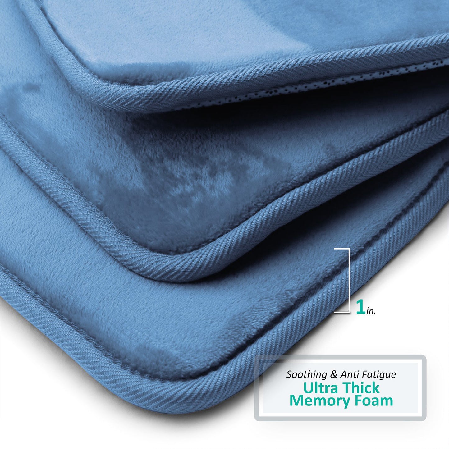 Clara Clark Memory Foam Bath Mat - 3 Pack