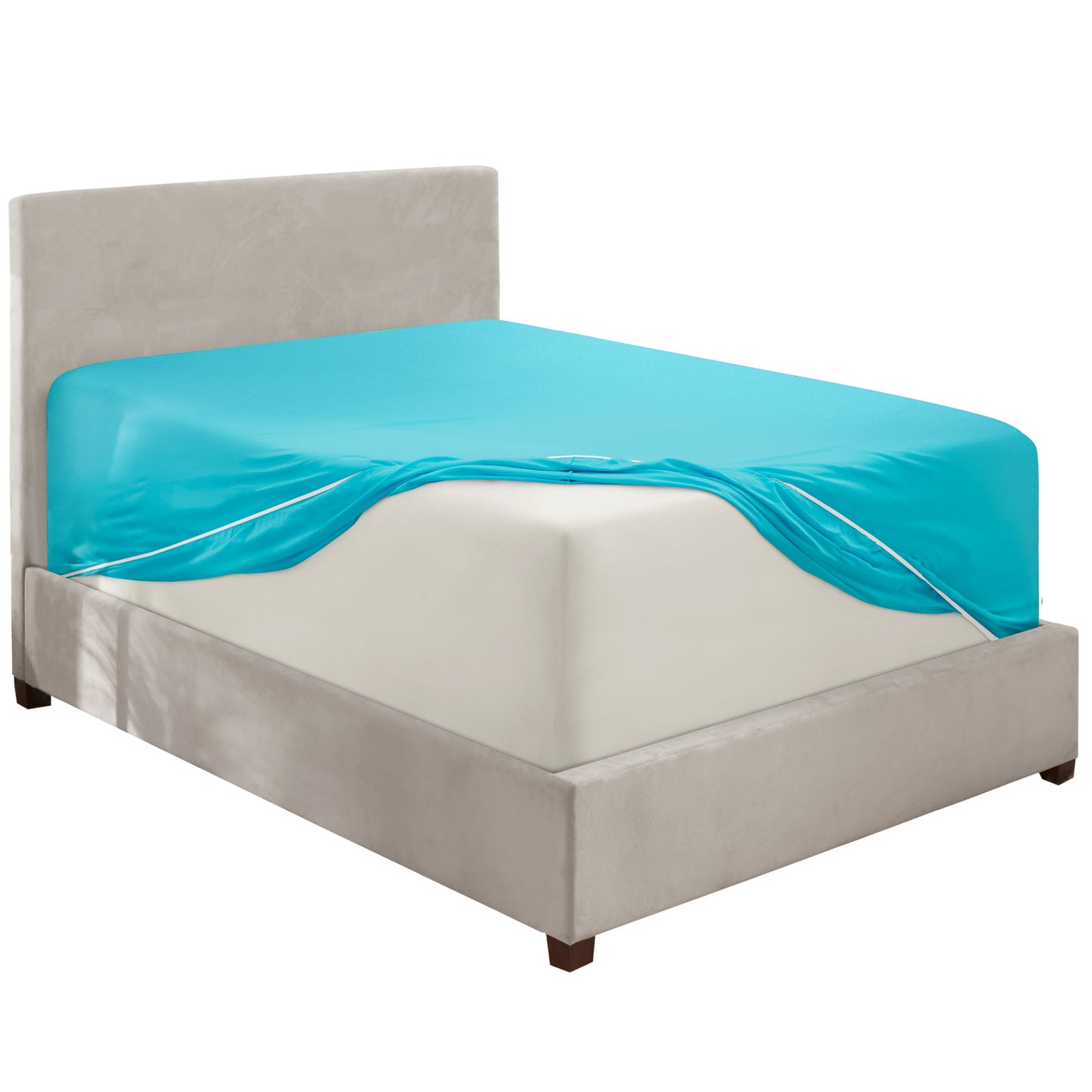 Nestl Bedding Twin Fitted Sheet - Single Fitted Deep Pocket Sheet - Fits Mattress Perfectly - Soft Wrinkle Free Sheet - 1 Fitted Sheet Only