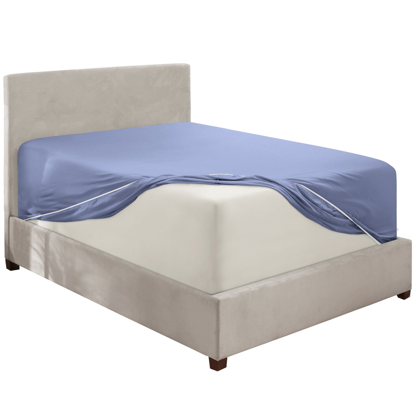 Nestl Bedding Twin Fitted Sheet - Single Fitted Deep Pocket Sheet - Fits Mattress Perfectly - Soft Wrinkle Free Sheet - 1 Fitted Sheet Only