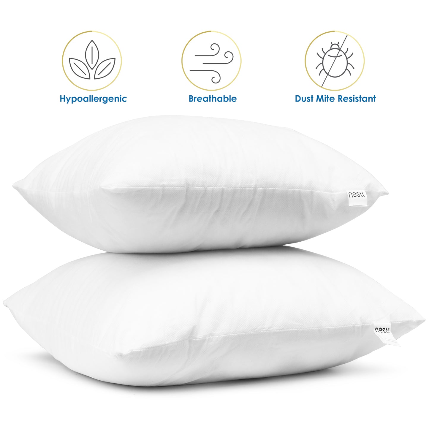 Nestl Bedding Couch Throw Pillow Inserts - Premium Hypoallergennic Pil –  Cozy Array