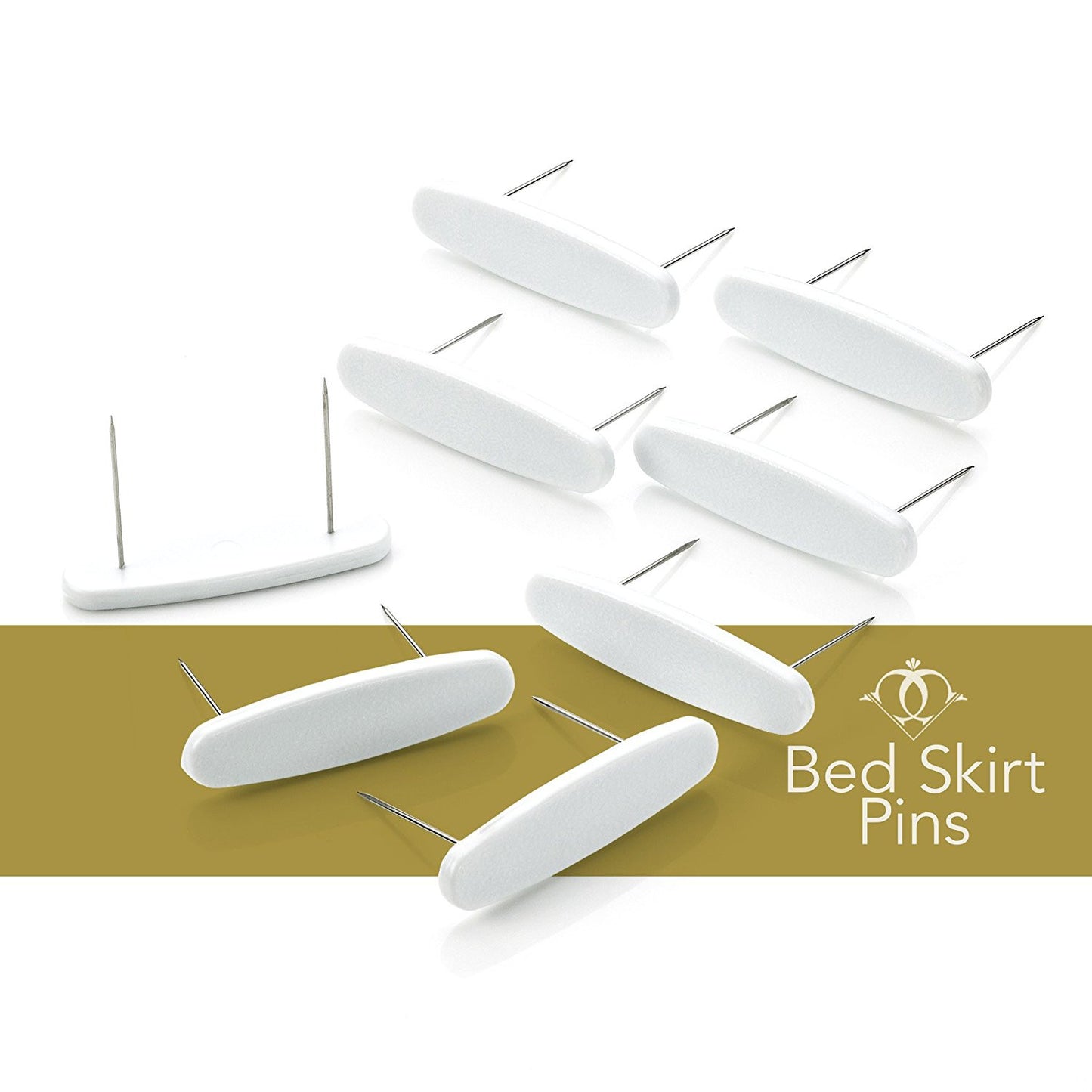 Bed Skirt Pins - 8 Pieces