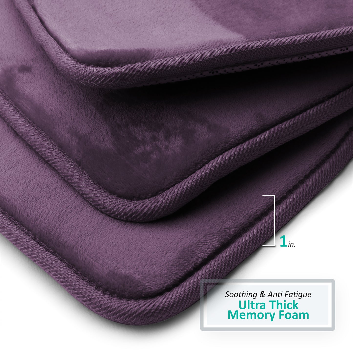 Clara Clark Memory Foam Bath Mat - 3 Pack