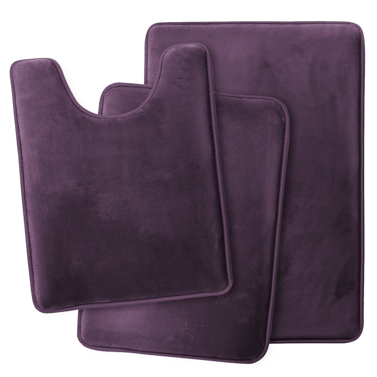 Clara Clark Memory Foam Bath Mat - 3 Pack