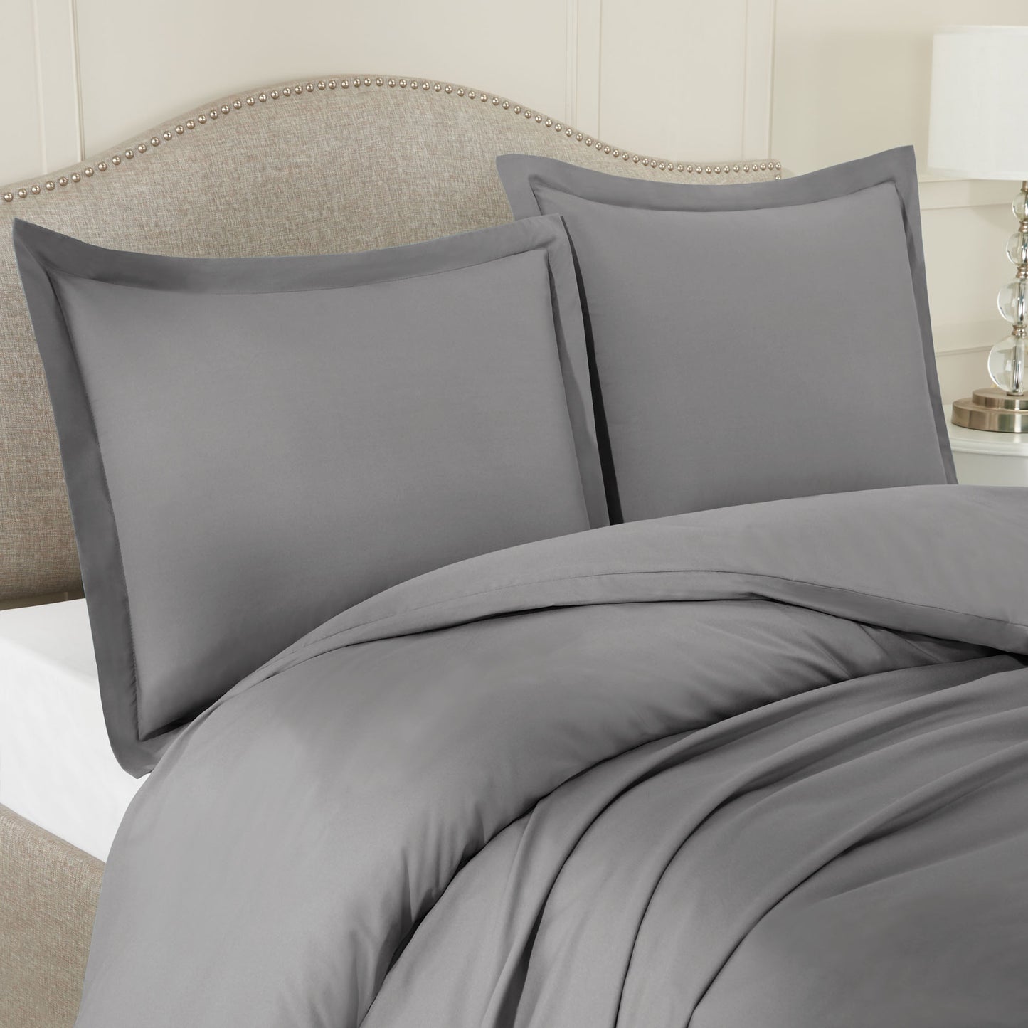 Nestl Bedding Microfiber Duvet Cover Sets (1 Duvet Cover, 2 Pillowshams)