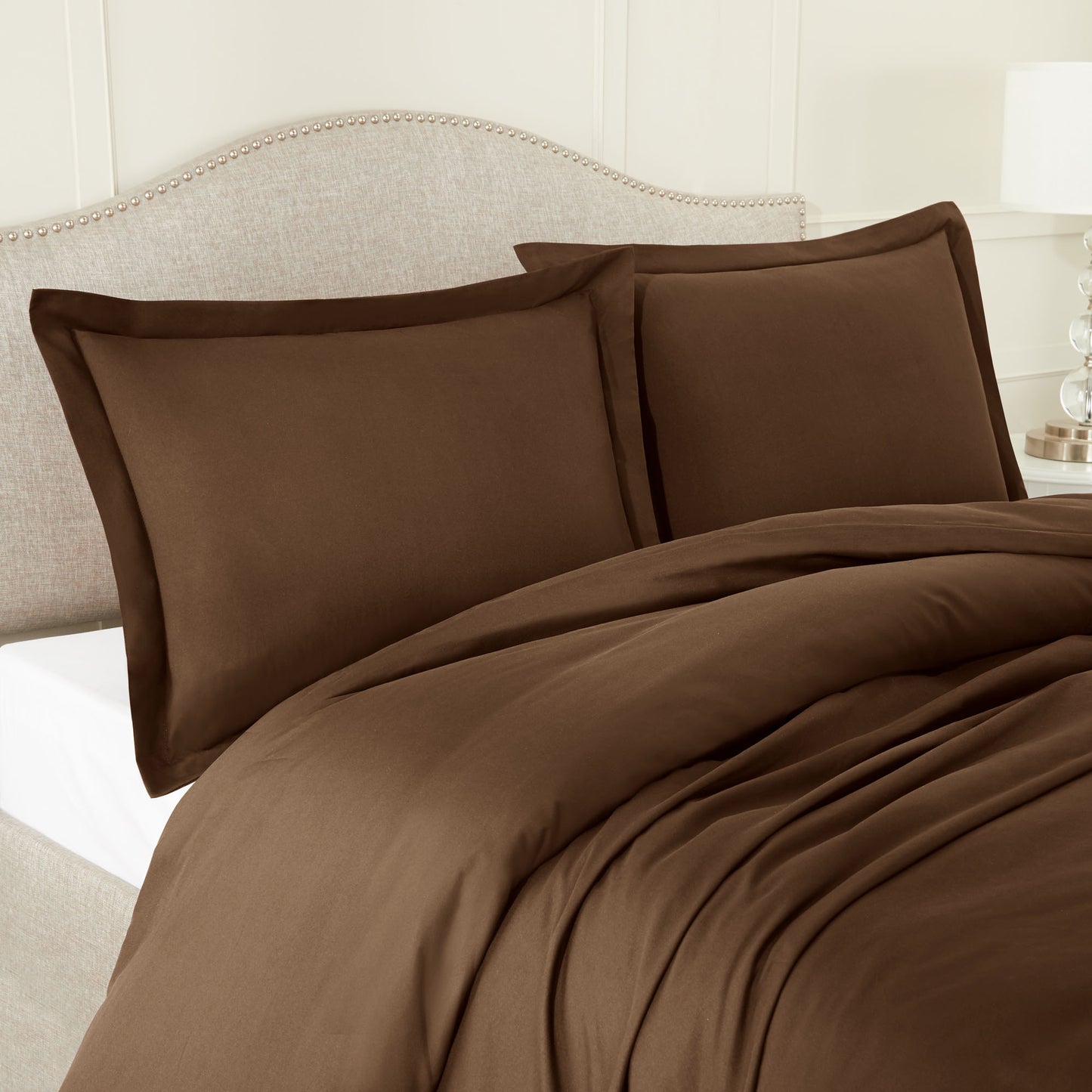 Nestl Bedding Microfiber Duvet Cover Sets (1 Duvet Cover, 2 Pillowshams)
