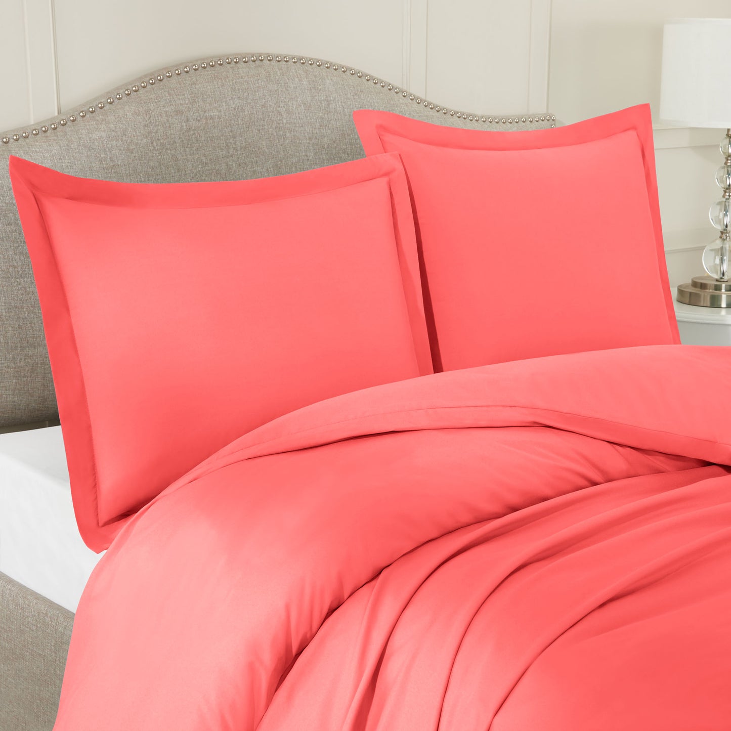 Nestl Bedding Microfiber Duvet Cover Sets (1 Duvet Cover, 2 Pillowshams)