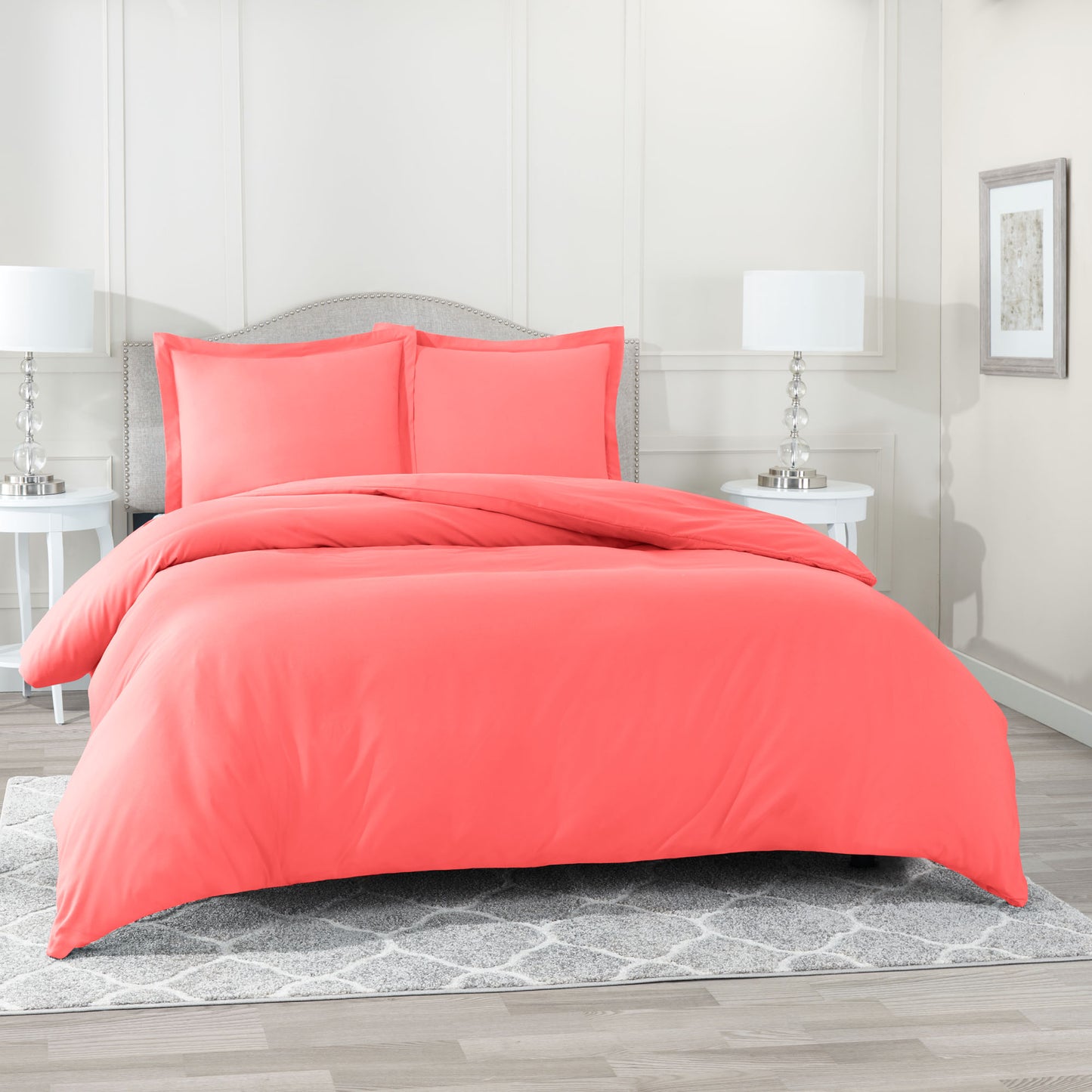 Nestl Bedding Microfiber Duvet Cover Sets (1 Duvet Cover, 2 Pillowshams)