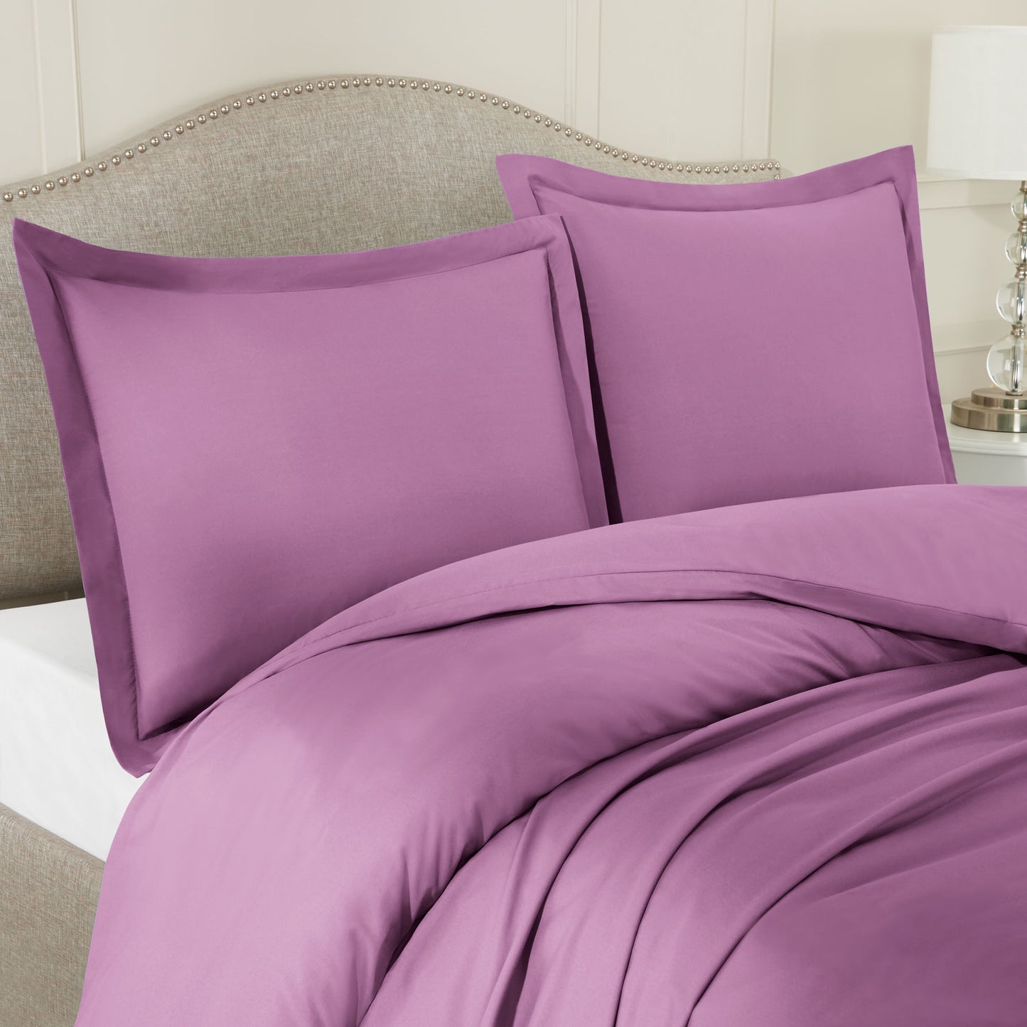Nestl Bedding Microfiber Duvet Cover Sets (1 Duvet Cover, 2 Pillowshams)