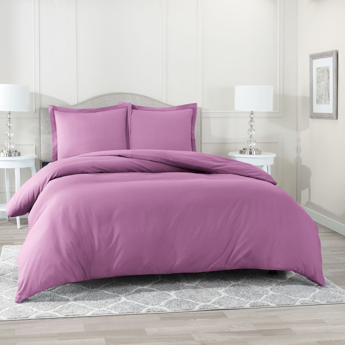 Nestl Bedding Microfiber Duvet Cover Sets (1 Duvet Cover, 2 Pillowshams)