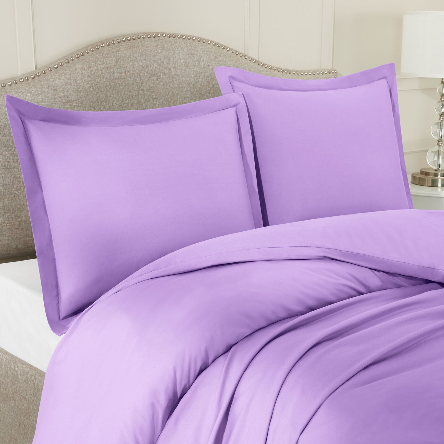 Nestl Bedding Microfiber Duvet Cover Sets (1 Duvet Cover, 2 Pillowshams)