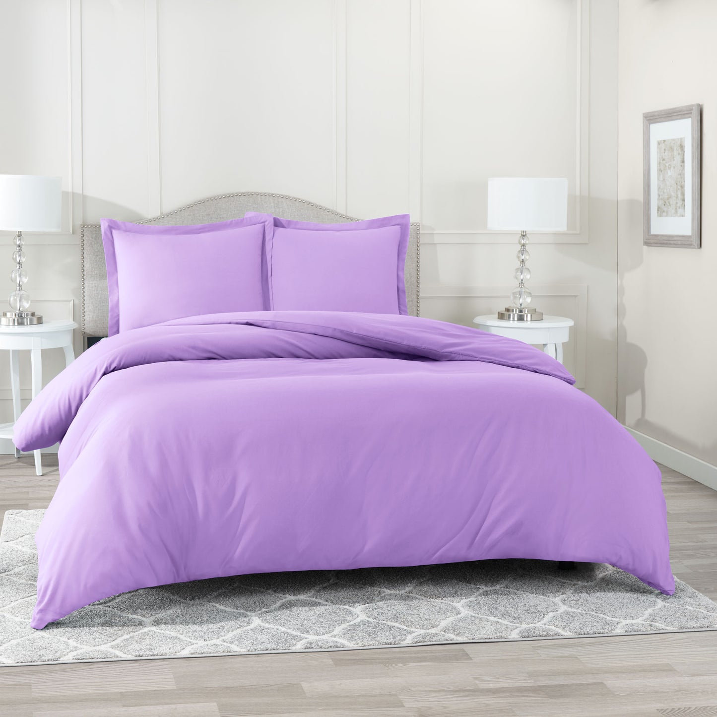 Nestl Bedding Microfiber Duvet Cover Sets (1 Duvet Cover, 2 Pillowshams)