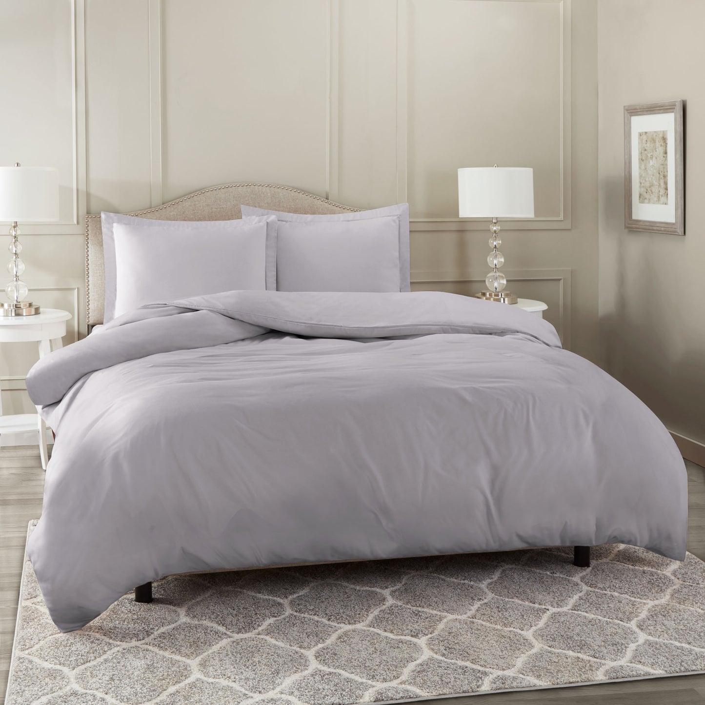 Nestl Bedding Microfiber Duvet Cover Sets (1 Duvet Cover, 2 Pillowshams)