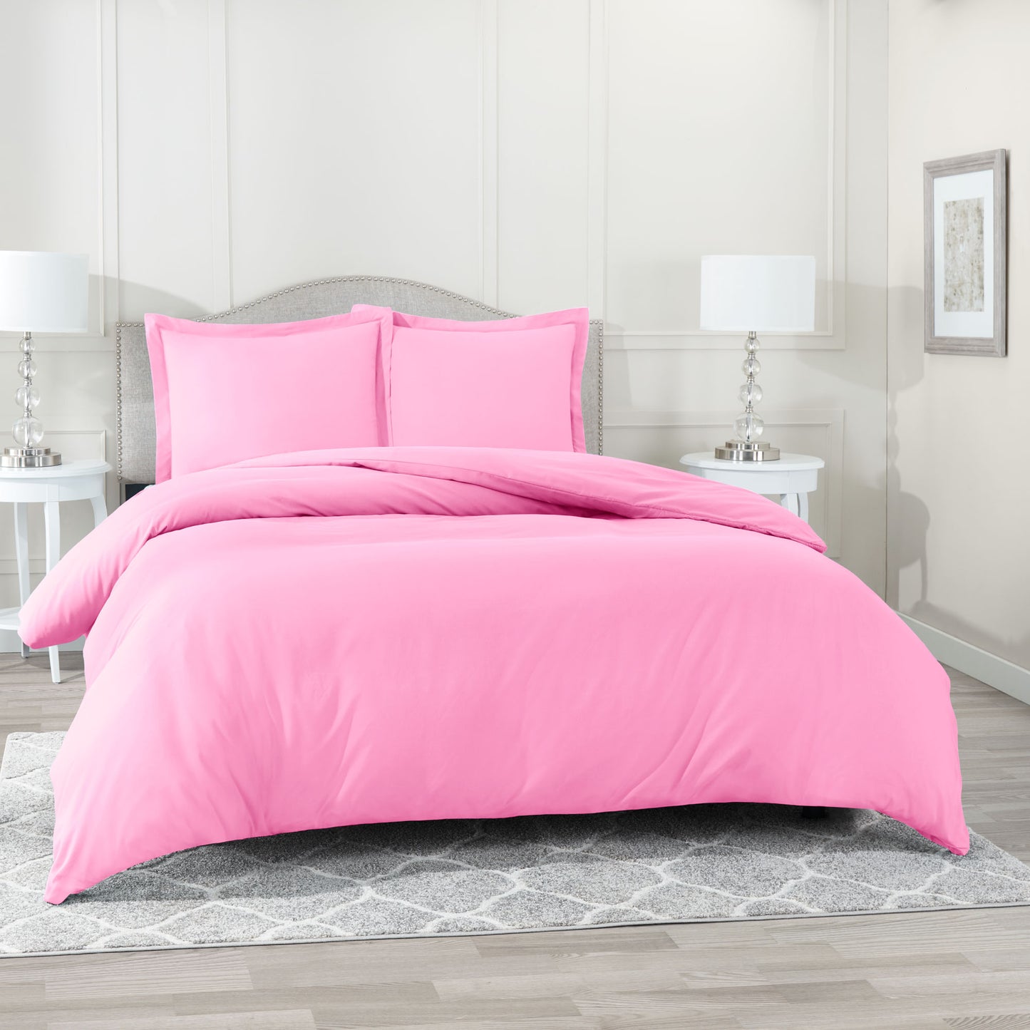 Nestl Bedding Microfiber Duvet Cover Sets (1 Duvet Cover, 2 Pillowshams)