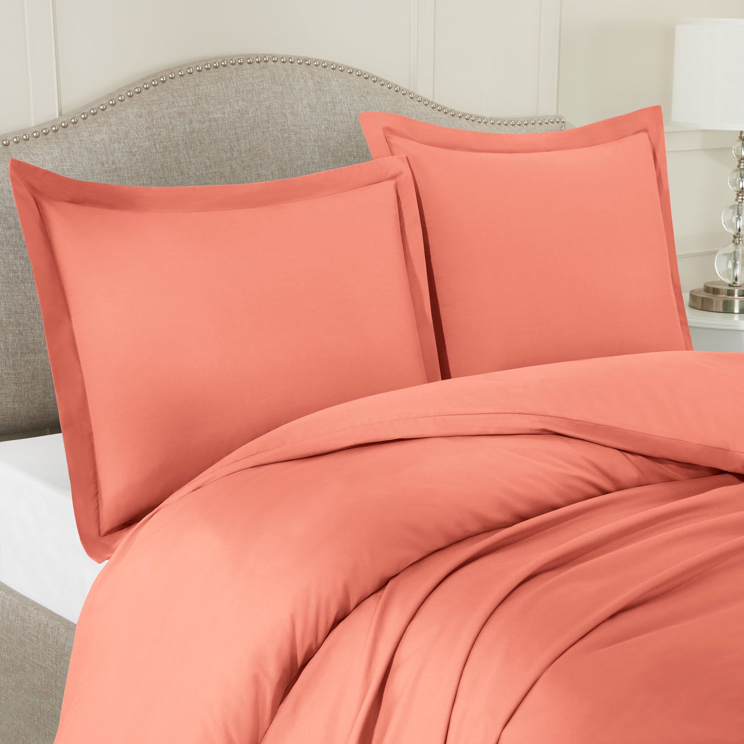 Nestl Bedding Microfiber Duvet Cover Sets (1 Duvet Cover, 2 Pillowshams)