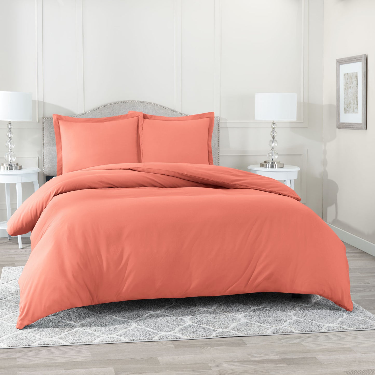 Nestl Bedding Microfiber Duvet Cover Sets (1 Duvet Cover, 2 Pillowshams)