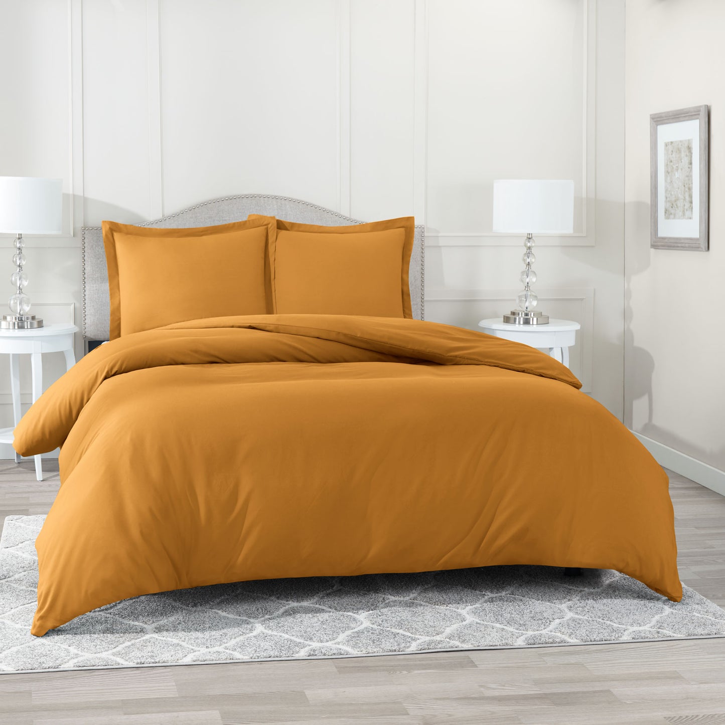 Nestl Bedding Microfiber Duvet Cover Sets (1 Duvet Cover, 2 Pillowshams)