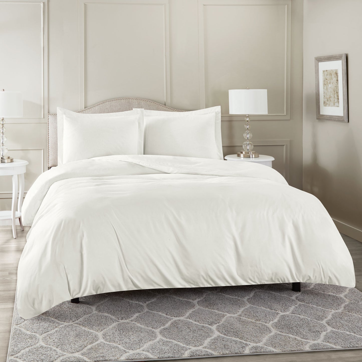 Nestl Bedding Microfiber Duvet Cover Sets (1 Duvet Cover, 2 Pillowshams)