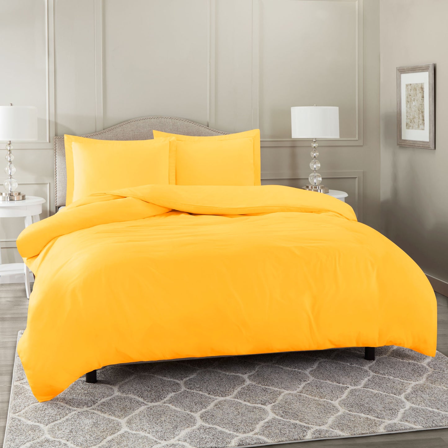 Nestl Bedding Microfiber Duvet Cover Sets (1 Duvet Cover, 2 Pillowshams)