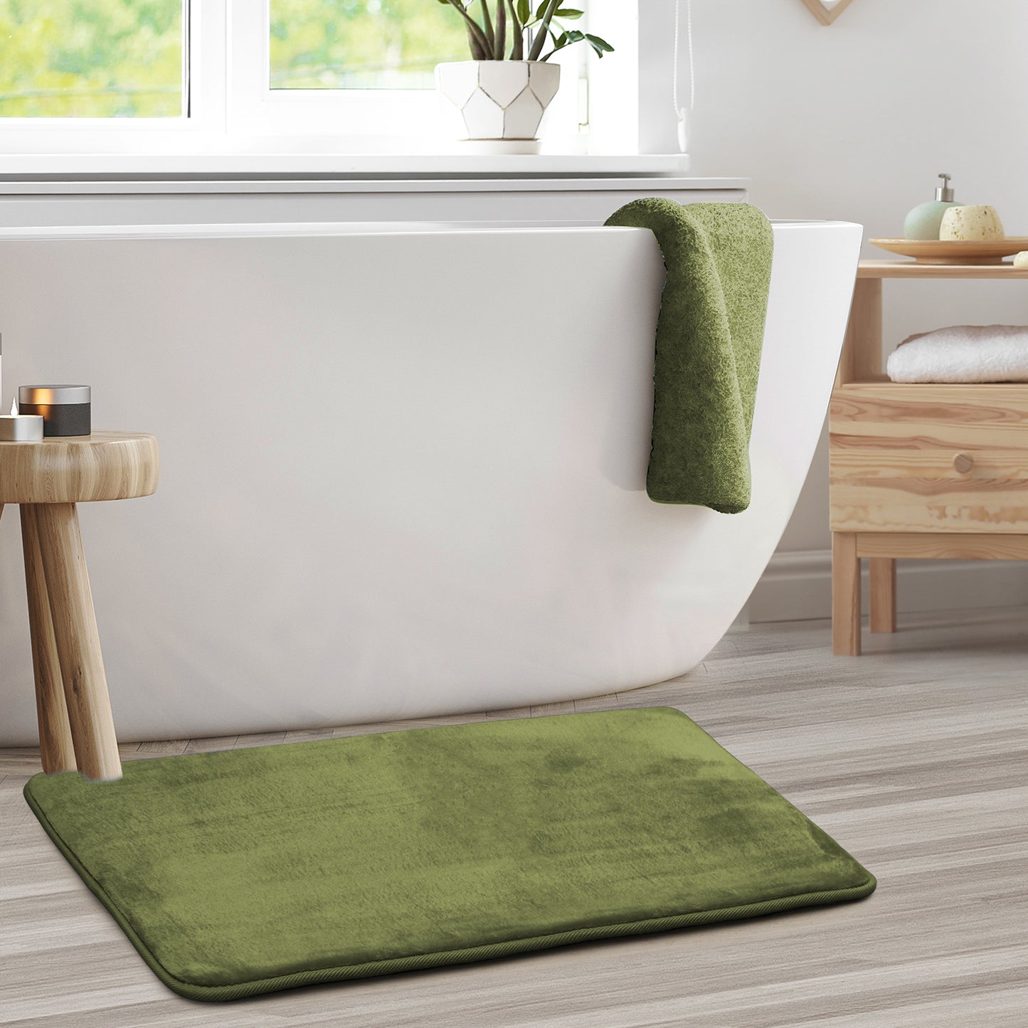 Clara Clark Memory Foam Bath Mat - 2 Pack