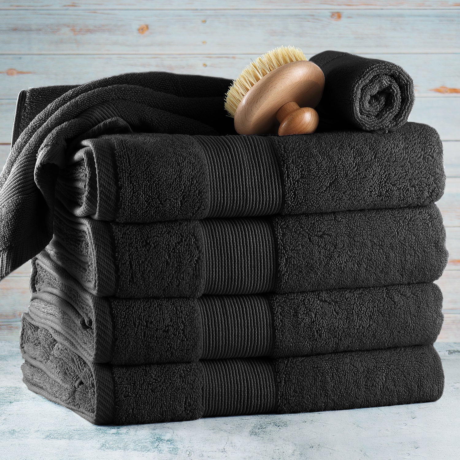 Black Bath Towels