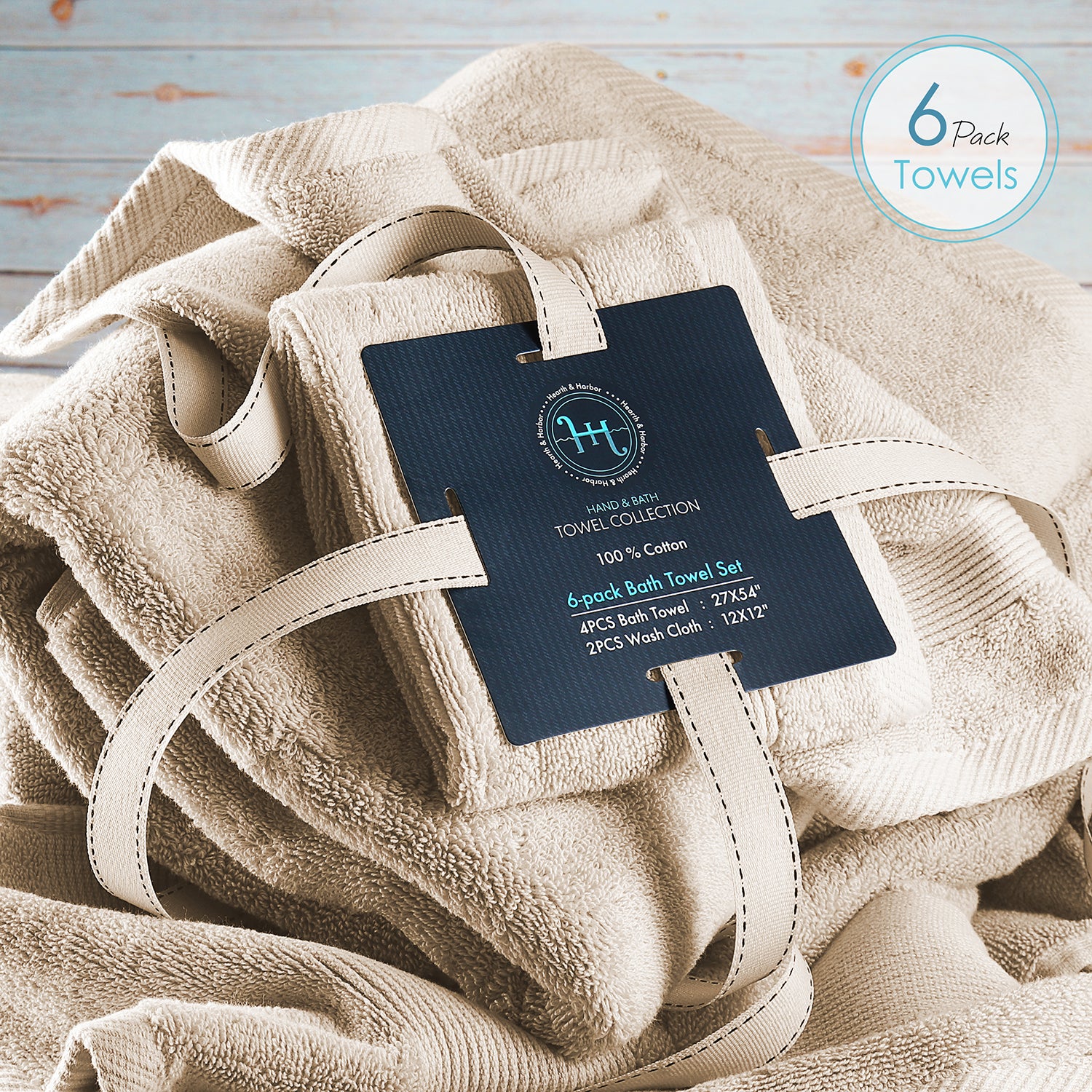 Premium Hand Towels - 100% Cotton  Soft, Absorbent, and Versatile