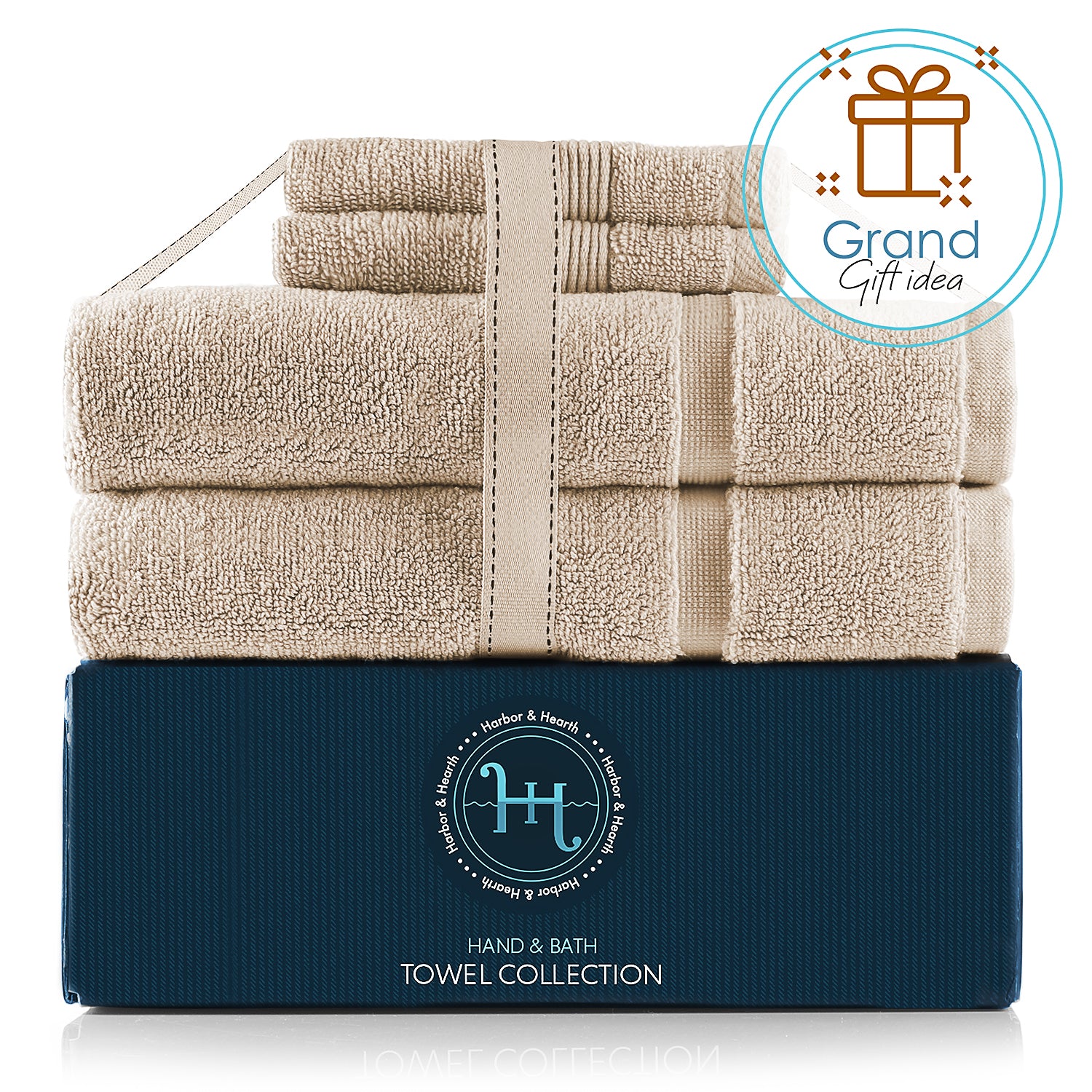 Hearth & Harbor 700 GSM Hand & Bath Towel Collection – 100% Cotton Lux –  Cozy Array